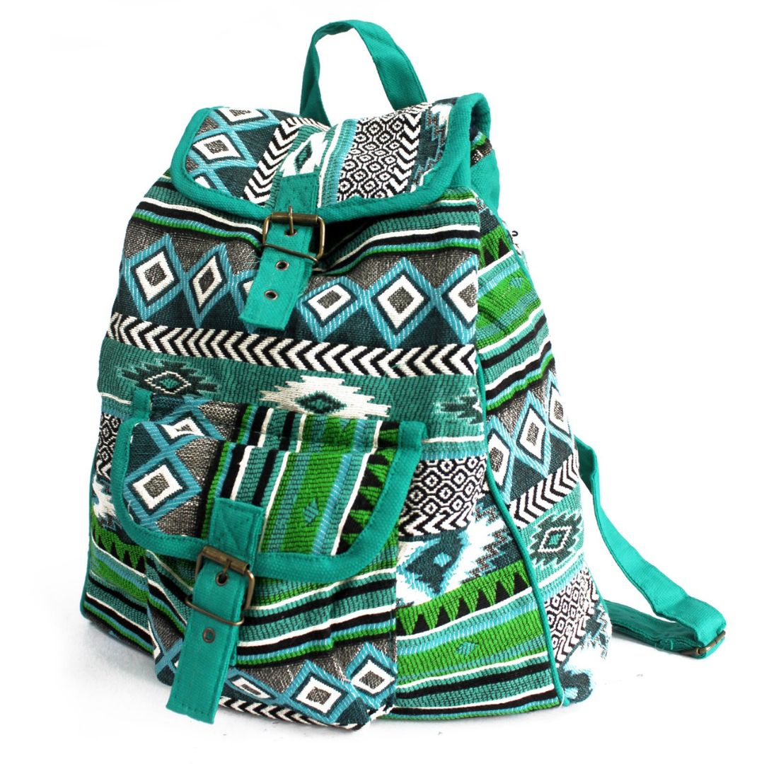 Jacquard Bag - Teal Backpack