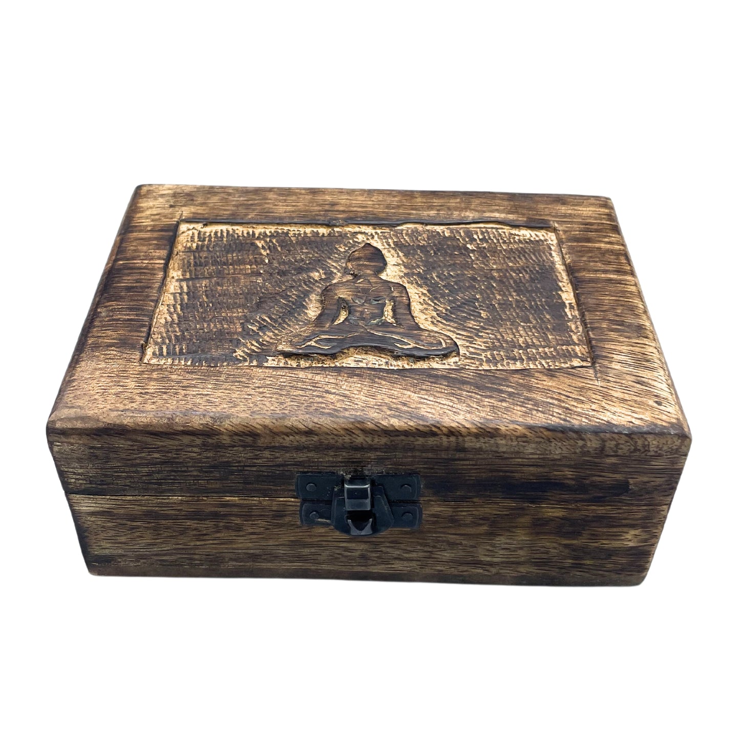 Medium Wooden Keepsake Box 15x10x6cm - Buddha