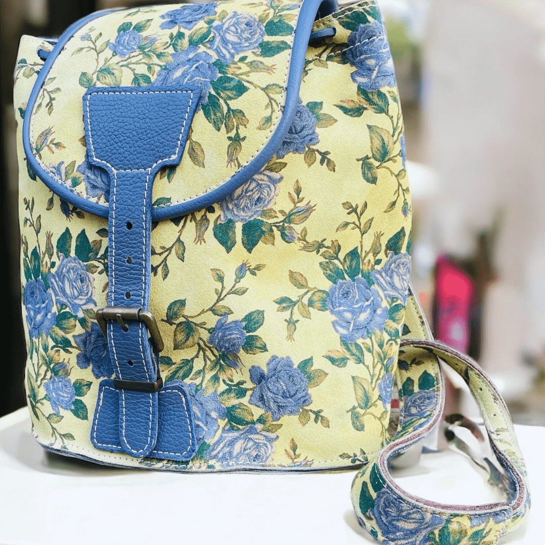 Handcrafted Suede Backpack