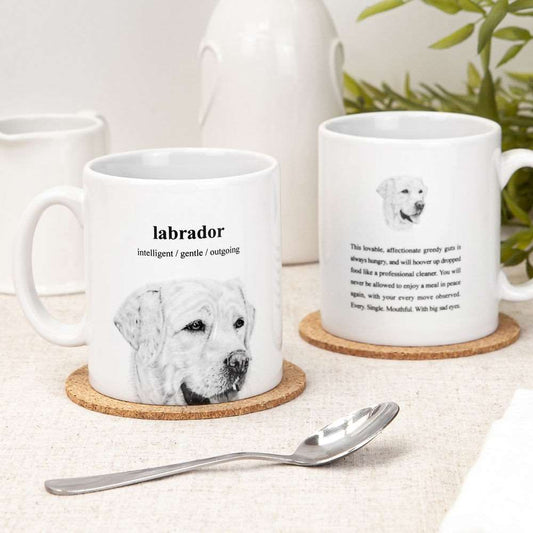 Hand-Illustrated Golden Labrador Mug