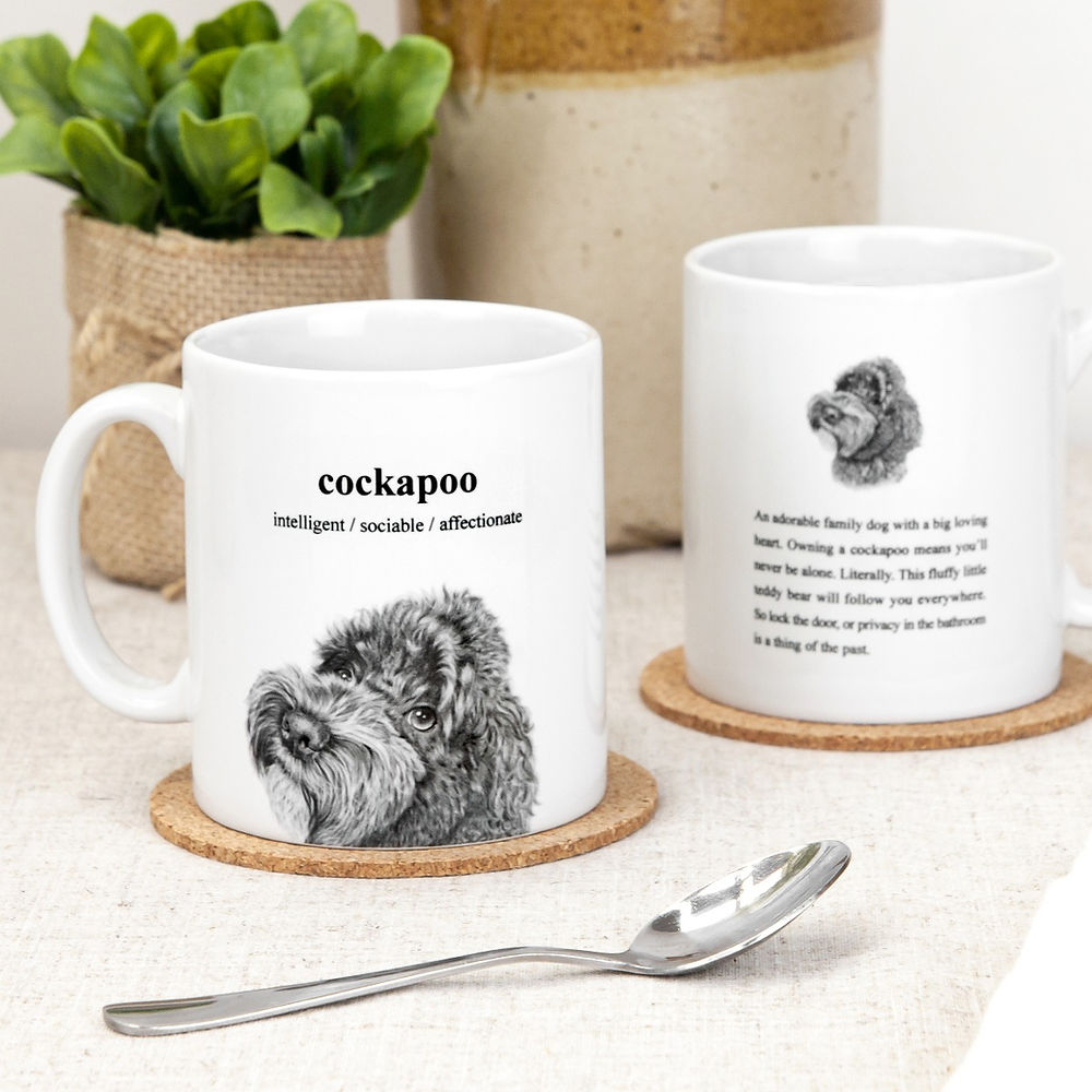 Hand-illustrated Cockapoo Mug