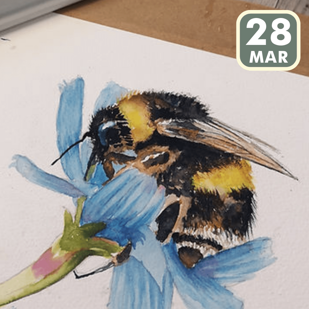 Watercolour Bee & Bloom Workshop: with Expert Tutor Eunice J Friend