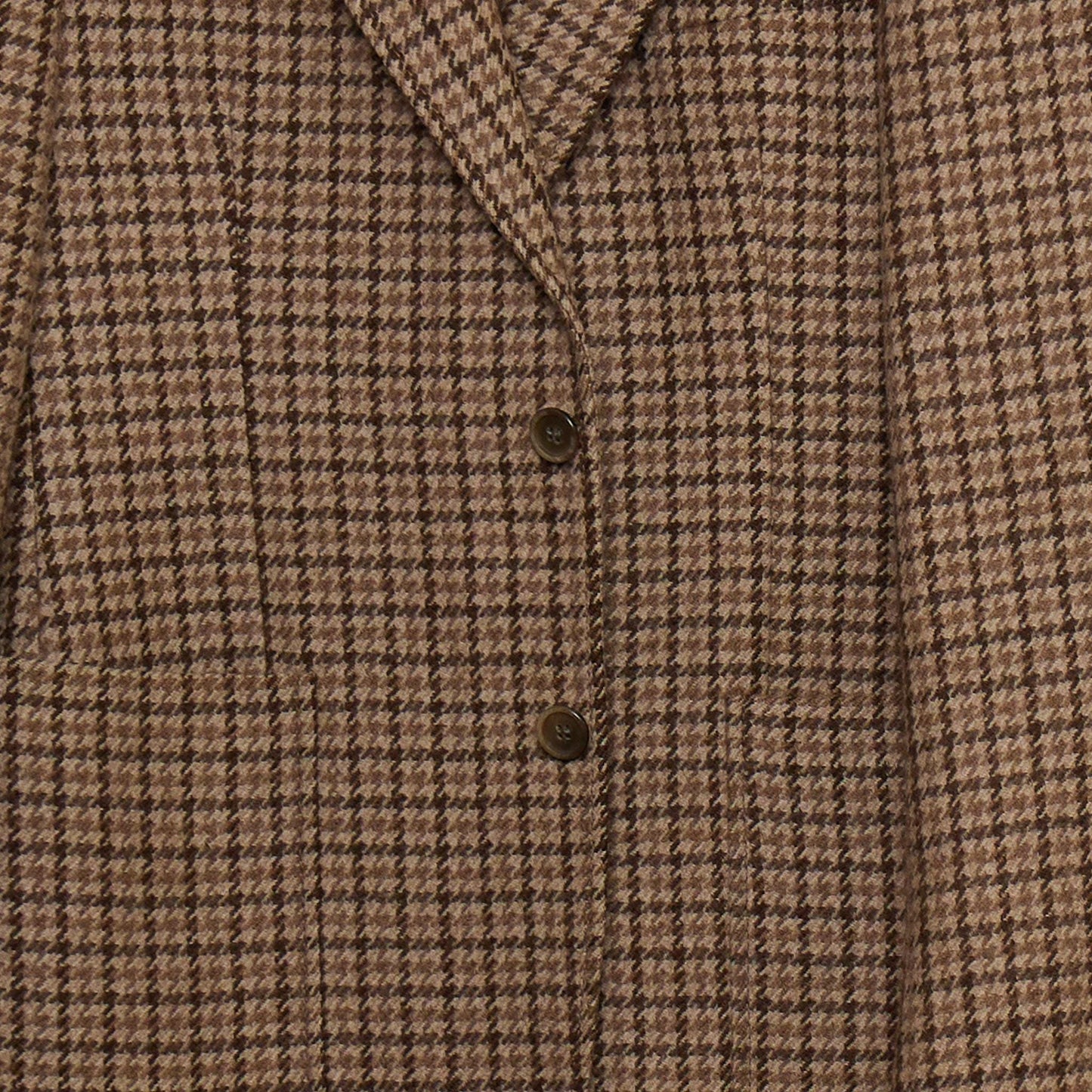 Heritage Elegance: Vintage LARGE Men's 100% Worsted Wool Brown Check Jacket – Timeless Classic in Grade A Condition