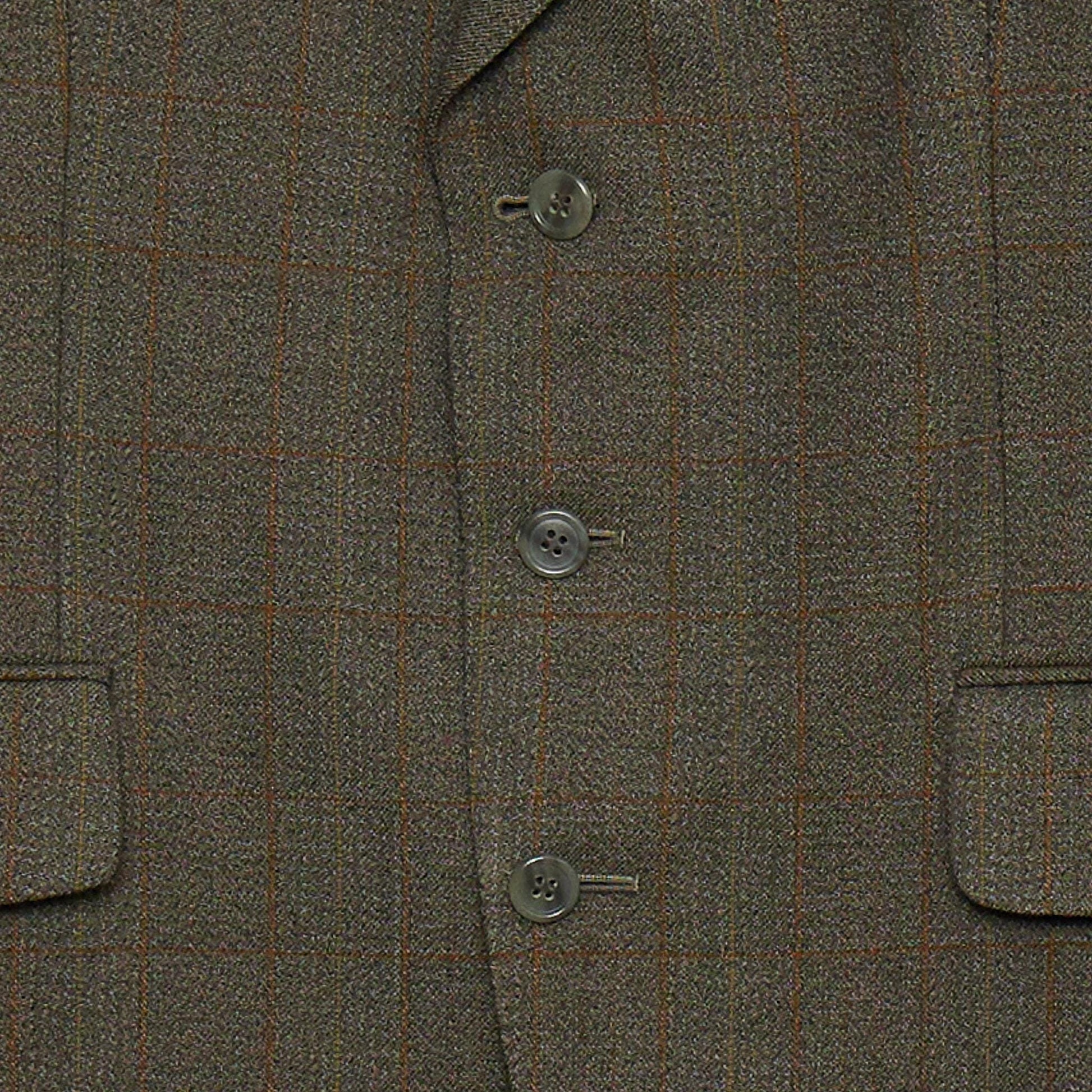 Heritage Elegance: Vintage Dunn & Co 42" Men's 100% Worsted Wool Green Large Check Jacket – Timeless Classic in Grade A Condition