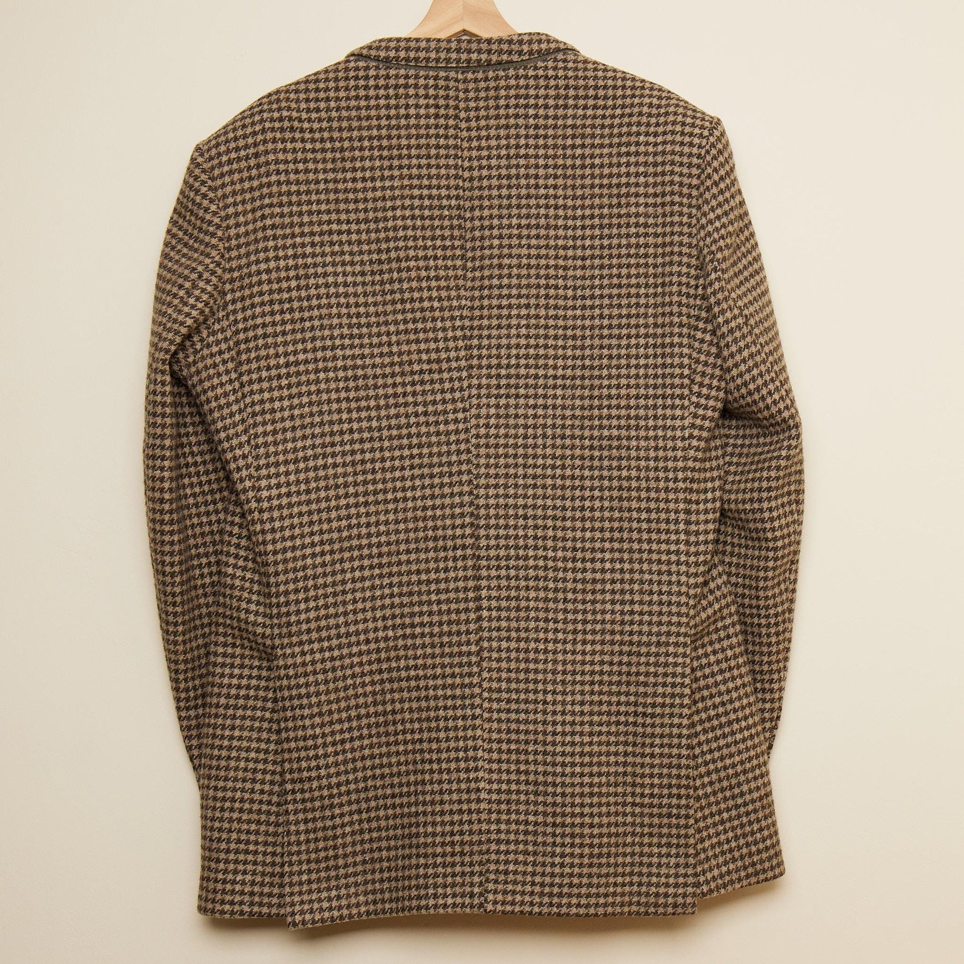 St Michael XL Brown Houndstooth Jacket - rear jacket view