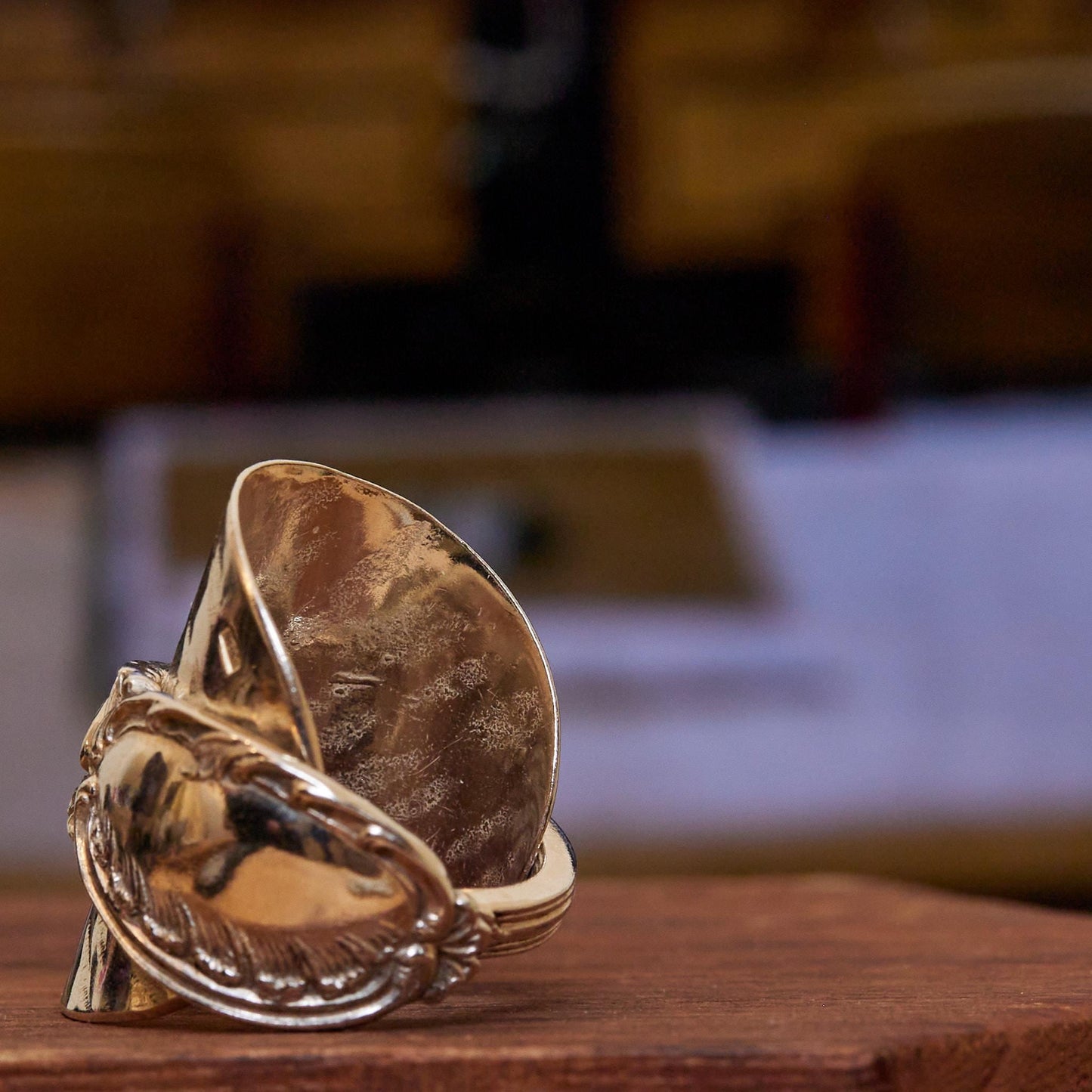 sterling silver ring - rear side view