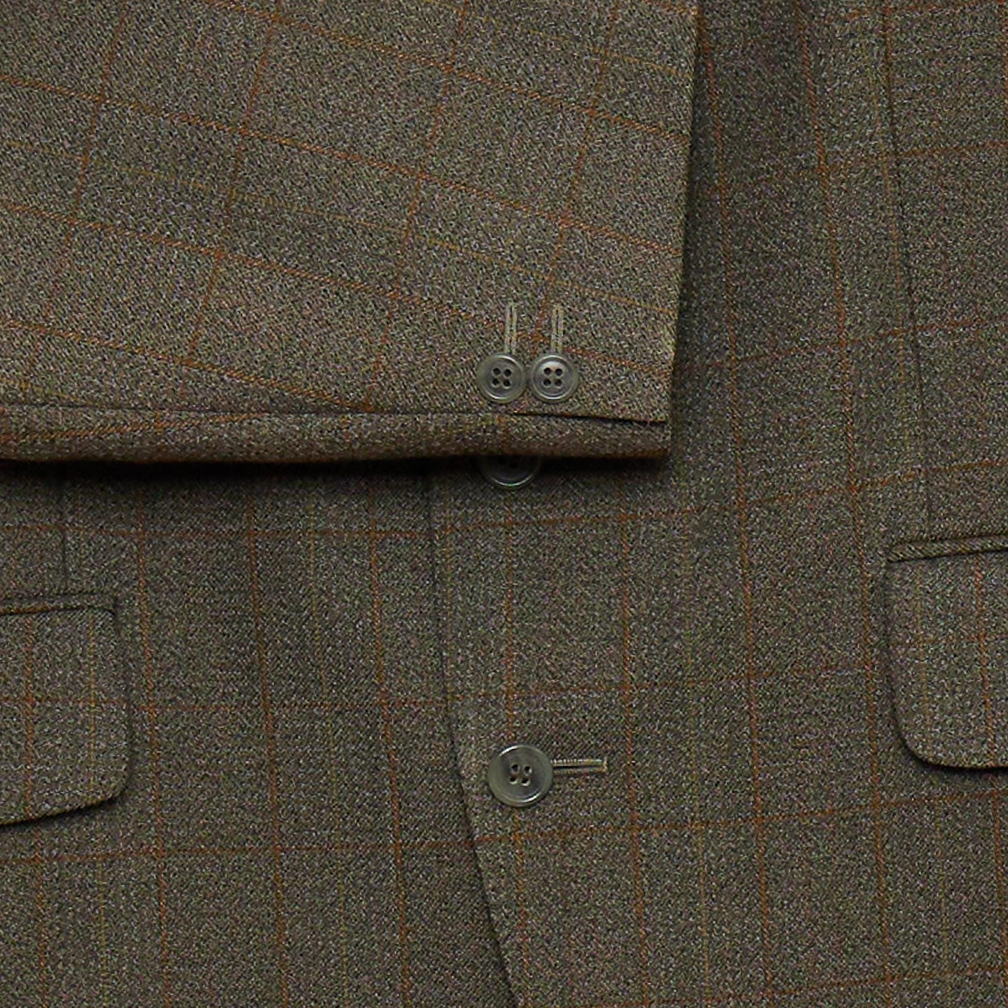 Heritage Elegance: Vintage Dunn & Co 42" Men's 100% Worsted Wool Green Large Check Jacket – Timeless Classic in Grade A Condition