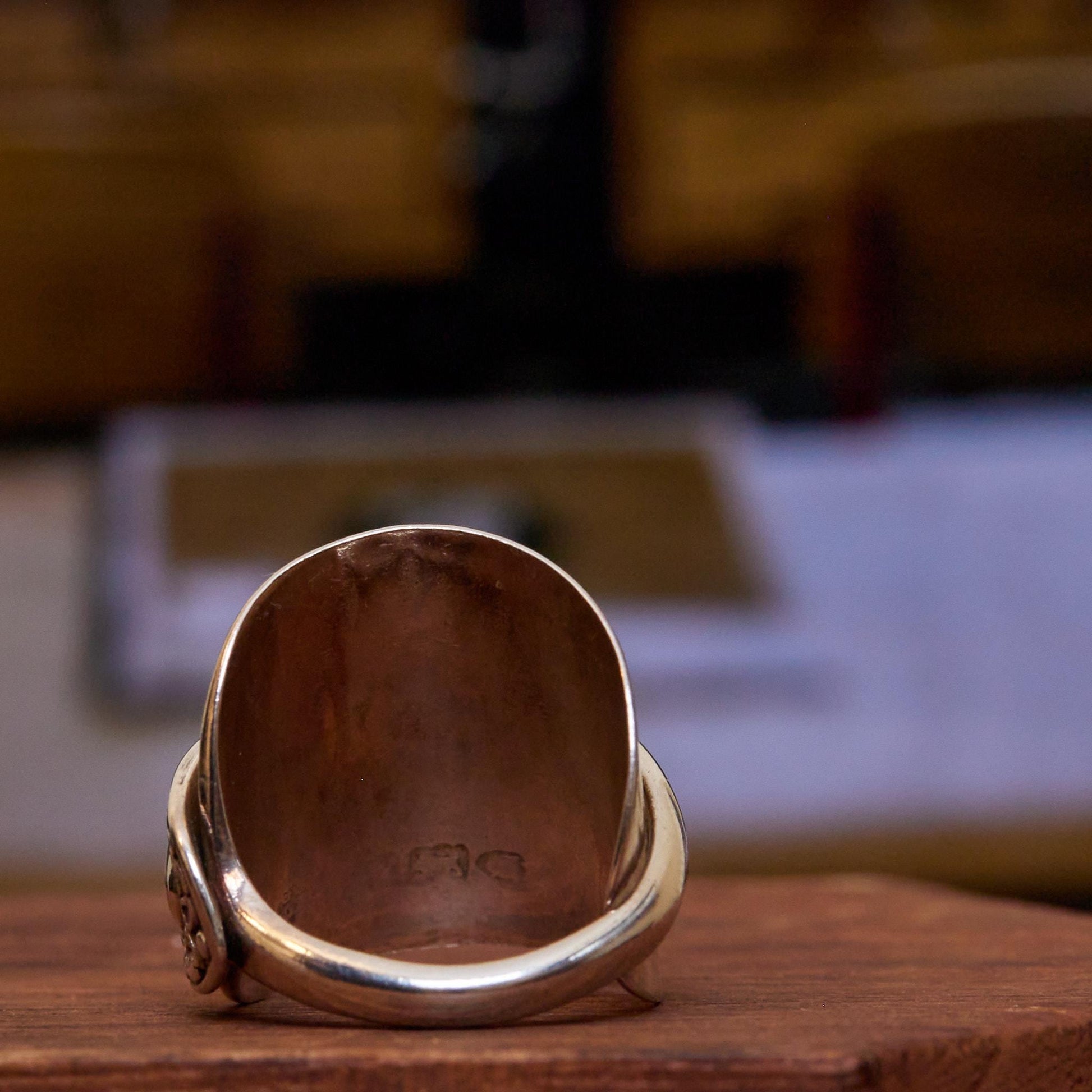 sterling silver ring - rear view