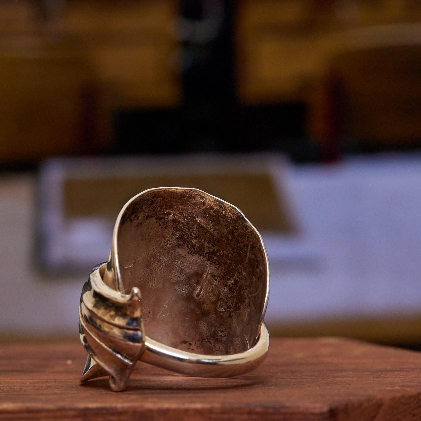 Sterling Silver Spoon ring - rear view