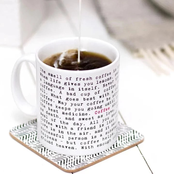 Wordy Coffee Mug by Coulson Macleod